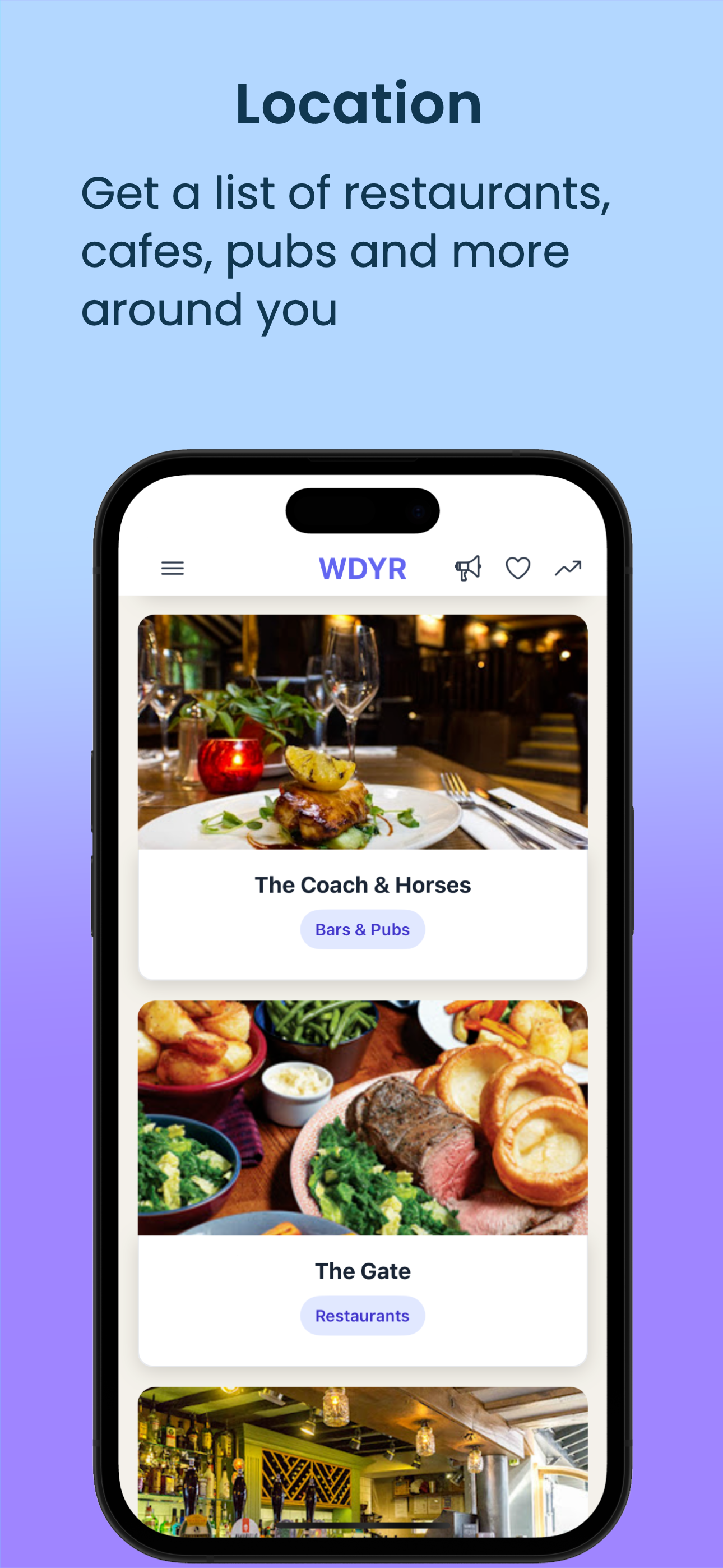 WDYR Location Screen